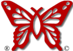 Red Christian Butterfly® emblem