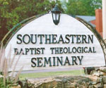 Southeastern Baptist Theological Seminary sign