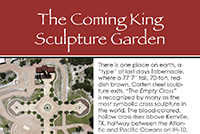Read: NEW "WAYS TO GIVE" BROCHURE HELPS VISITORS SUPPORT THE COMING KING SCULPTURE PRAYER GARDEN