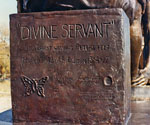 Inscription panel on the base of Divine Servant®