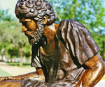 Close-up of Peter's face and curly beard in Divine Servant®