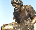 Detail of Peter's upper body in Divine Servant®