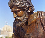 Close-up of Peter's head in Divine Servant®