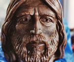 Close-up of the modeled face and beard of Fisher of Men®