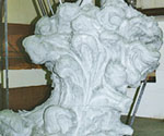 Clay model of the swirling rocky base beneath The Coming King®