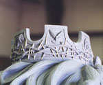 Three-quarter rear view of the crown and flowing hair