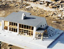 Architectural scale model of the studio building