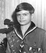 Portrait of young Max Greiner in his Boy Scout uniform