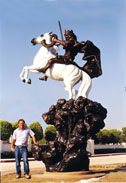 The Coming King® sculpture: Jesus on a rearing horse